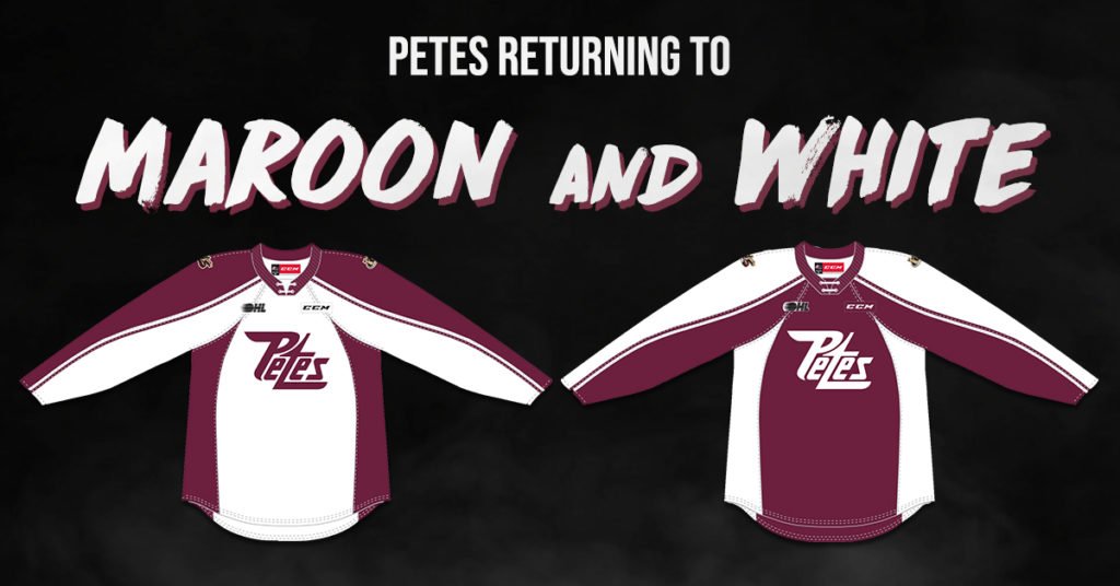 The Peterborough Petes @PetesOHLHockey announced Wednesday they are returning to maroon and white jerseys for the 2019-20 season. <a href="/CityPtbo/">City of Peterborough</a> <a href="/PtboMemCentre/">Peterborough Memorial Centre</a> @PtboCounty