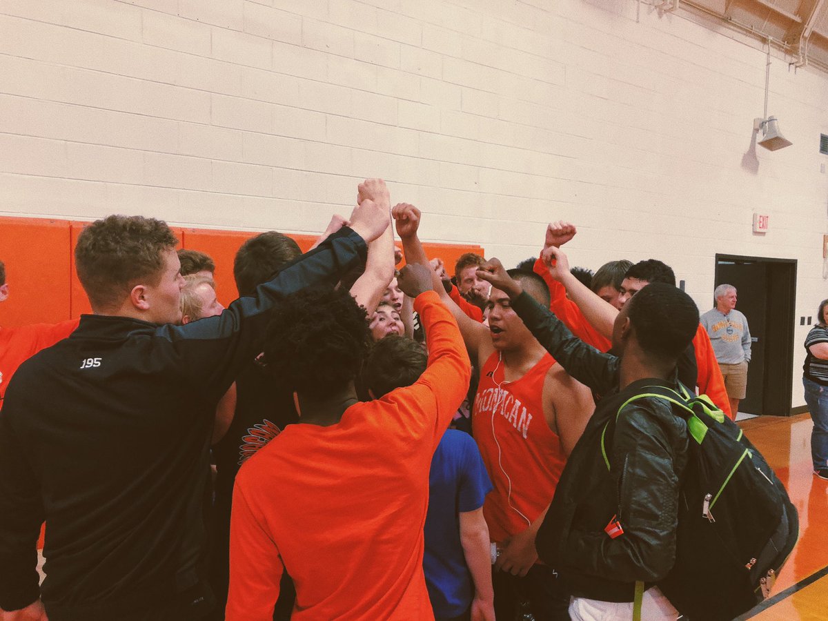 MonacanWrestle's tweet photo. Congrats to not only everyone who wrestled tonight, but to our SENIORS! Thank you to everyone who came out to senior night &amp; who supported the wrestling team! Shoutout to Austin H. #106, Chanz P. #113, Ethan C. #152, Tyler B. #182, and AJ C. #220 for taking home a win! #GOCHIEFS https://t.co/NrwjA73uE3