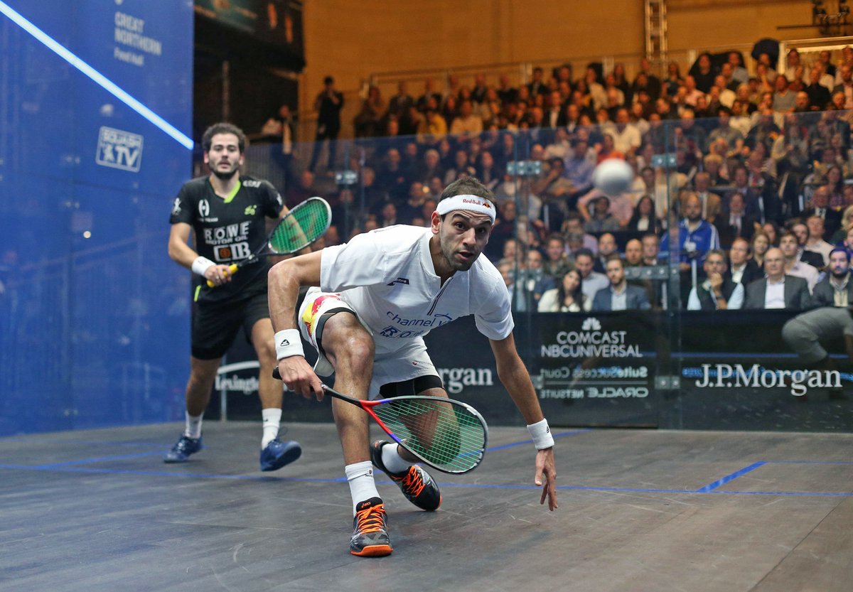 ToCSquash's tweet photo. .@MoElshorbagy moves on to his first final in @GrandCentralNYC since winning back-to-back titles at #ToC15 and #ToC16

#ToC19 MSF: [1] Mohamed ElShorbagy 🇪🇬 3-1 [8] Karim Abdel Gawad 🇪🇬 7-11, 11-7, 11-8, 11-6 (56m) https://t.co/1EnjaA5Mjl