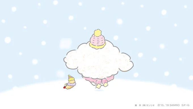 雪だみゅん・・ みんなのところも降ってるみゅん・・? 