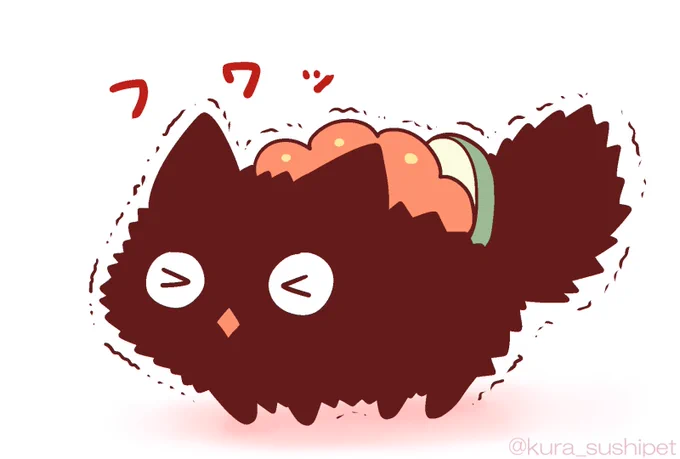 寒すぎてふくらむぐんかんにゃんこ 
