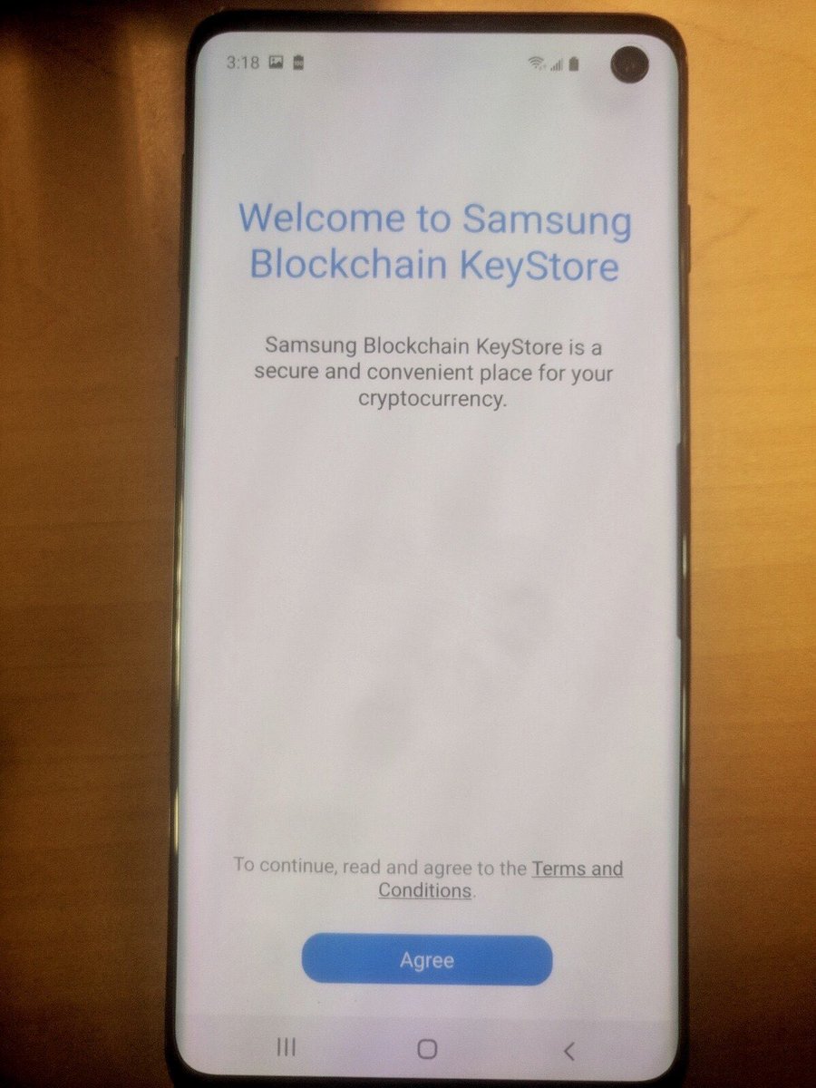 Altcoinbuzzio's tweet photo. New Samsung Galaxy S10 leaked images of Mobile Keystore Wallet will have support for #Bitcoin, #Ethereum and ERC20 and #BitcoinCash at launch.

https://t.co/GrAXgQLJZM

#GalaxyS10 #crypto #cryptocurrency #blockchain $btc $bch $eth https://t.co/yN3YpmswFp