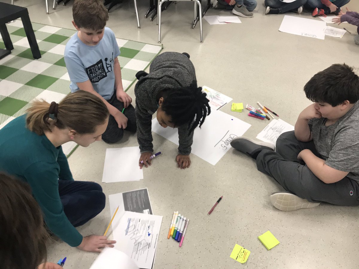 emily_lavender's tweet photo. #AskTheKids Today we took a look at our current graduate profile. We had great conversations about word and phrases, skills that need to be added, thoughts on the graphic, etc! I was super impressed with their ideas and thoughts. #DeeperLearning @LemonsMill https://t.co/rgODDu2dBt