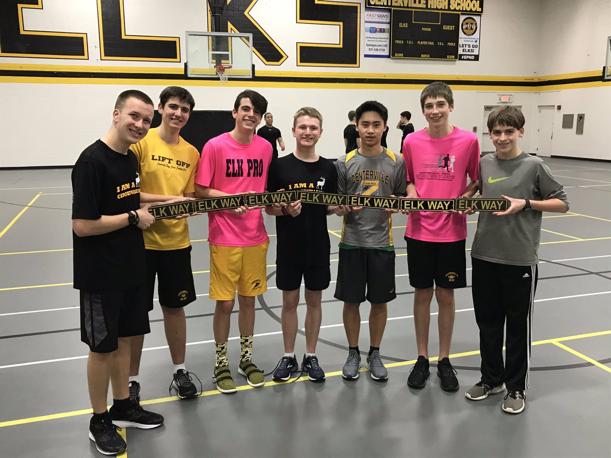 TrackElks's tweet photo. We awarded the first Elk Way signs tonight as these young men crushed 38 driveways over the weekend after doing 24 last weekend! It’s not only what you do but how you do it that makes the ELK WAY!! #elk way https://t.co/hGIC4K634h