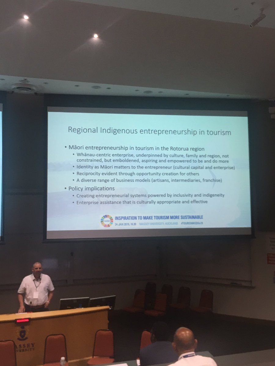 Giving voice to indigenous tourism at Tourism SDGs Conference, Massey University, Aotearoa, NZ. How can indigenous peoples harness tourism and not undermine sovereignty? With <a href="/freyahd/">Freya Higgins-Desbiolles</a>, API Movono, Anna Carr, Jason Mika &amp; John Barrett <a href="/Tourism4SDGs/">Tourism4SDGs</a> <a href="/JSustTour/">Journal of Sustainable Tourism</a> <a href="/TourismJournal/">Tourism Geographies</a>