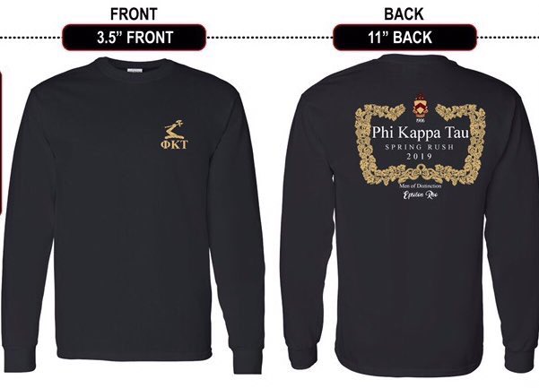 PhiKappaTau_IUP's tweet photo. Preorder our rush shirts $20!
DM for more info. https://t.co/6bMRtB4uwf