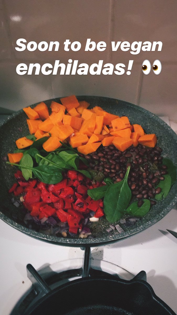 StephDiGaetano's tweet photo. I made #vegan enchiladas! 

#chefsteph 👩🏽‍🍳 https://t.co/Ujoer76cr8