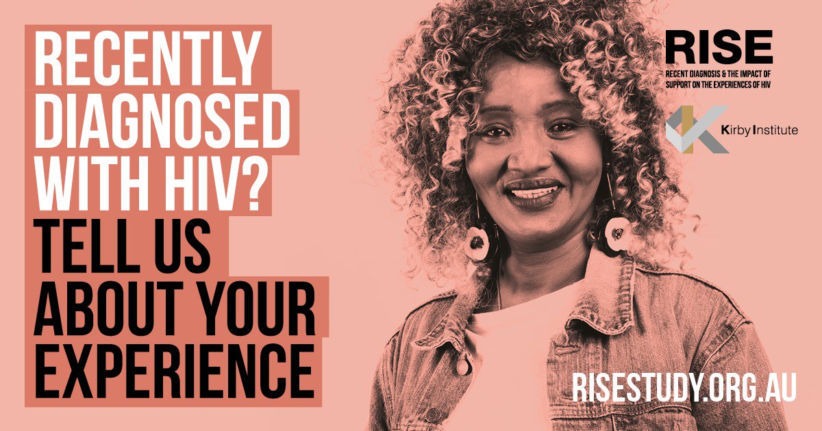 QPP &amp; the Kirby Institute are seeking people recently diagnosed with HIV to participate in a new research project. Your involvement will help us understand the experience of being diagnosed with HIV today and the impact it has on your life. visit risestudy.org.au