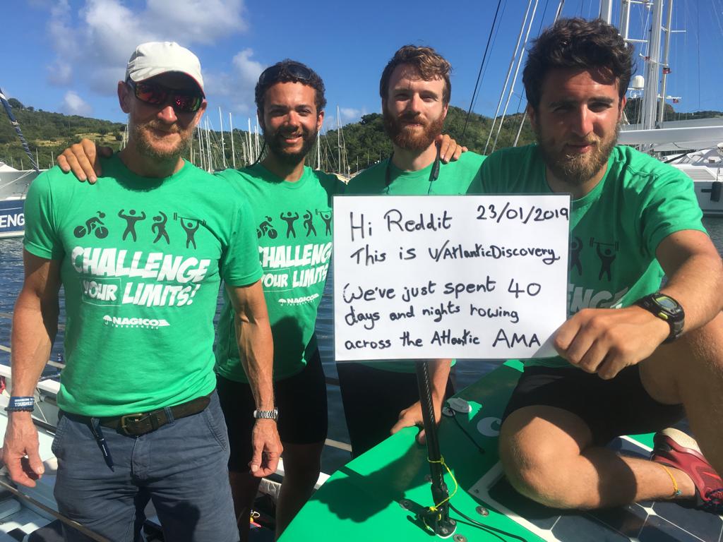 Got any questions for Atlantic Discovery? Tomorrow - Thursday 24th January 2019 at 14:00 GMT (10:00 Antigua time) - the team will be hosting their second Reddit AMA live from English Harbour. Watch this space for the link... #twac2018 #row4rose #AskADAnything