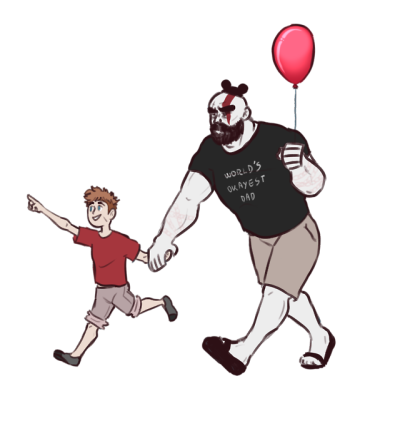 "RT for the worlds strongest dad!"
That was an order