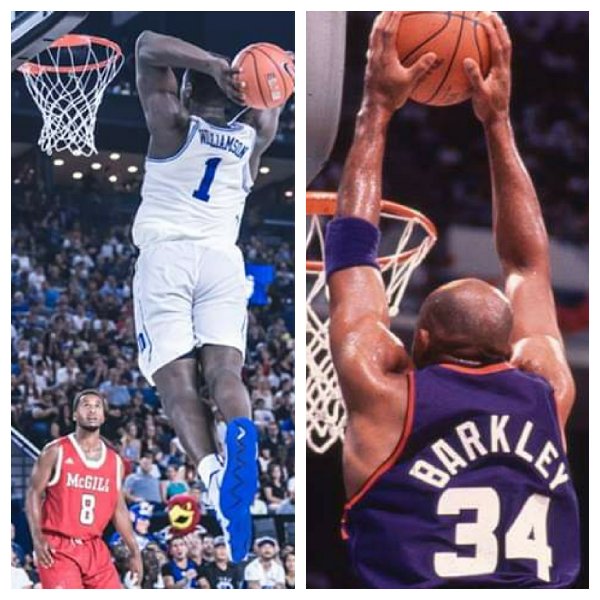 NBAplayerComps's tweet photo. Zion Williamson : Charles Barkley
#NBA #NBAComp https://t.co/2s87HCgN4e