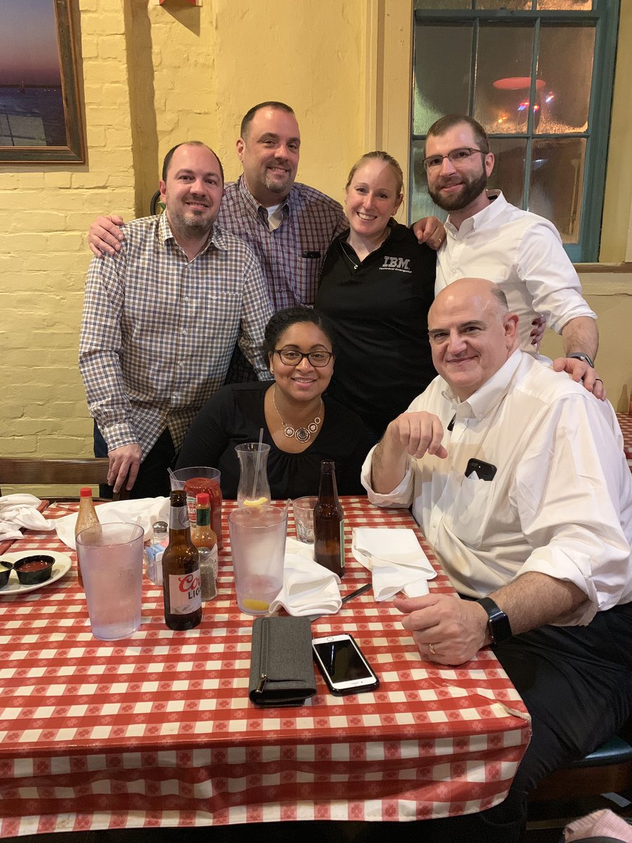 It was so great to have a @IBMWolfPack reunion with <a href="/dandegrazia/">Dan de Grazia</a> <a href="/AnalyticsDS/">Darrel Pyle</a> @AlexJosephs1 @froliol <a href="/lorenrmurphy/">Loren Murphy</a>! We missed the rest of the pack!