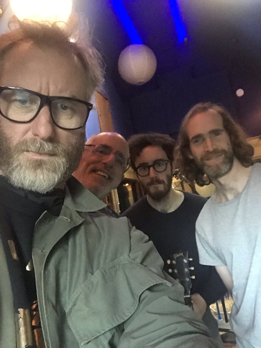 EarthstarVenice's tweet photo. Fun session today with @MattBerninger, @John___X, Harrison Whitford &amp; Sean O’Brien.
@TheNational #thenational https://t.co/WyUrI2ZVCK