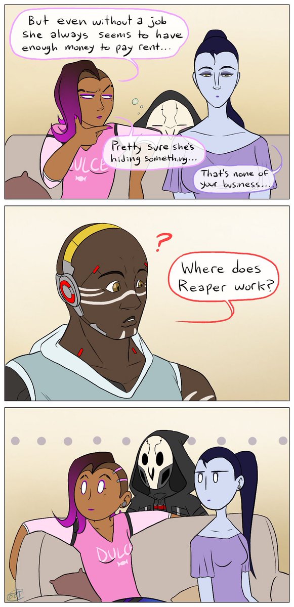 bluebloodtanuki's tweet photo. Team Talon part time jobs. #overwatch #teamtalon #comics https://t.co/y0xq2SQaBq