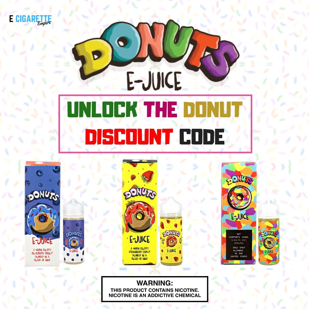 To unlock discount code you must LIKE + COMMENT on this post &amp; you will be sent the the 10% discount code off all #donutsejuice ‼️ #vapegiveaway #ejuicegiveaway #eliquidgiveaway #vapereviews #vapejuice #ecig #ecigarettes #donuts #ejuicemurah #vapetricks #vapeporn #vapenation