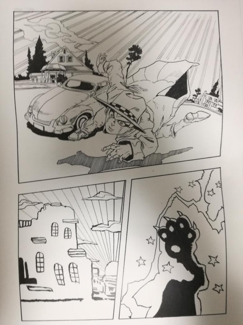 のぶちん 遊戯王 ピンクダークの少年 描いたことあるんですよ 48ページ ジョジョ本編に登場したシーンも入れてジョジョオマージュも満載の作品ナリ ジョジョ ピンクダークの少年