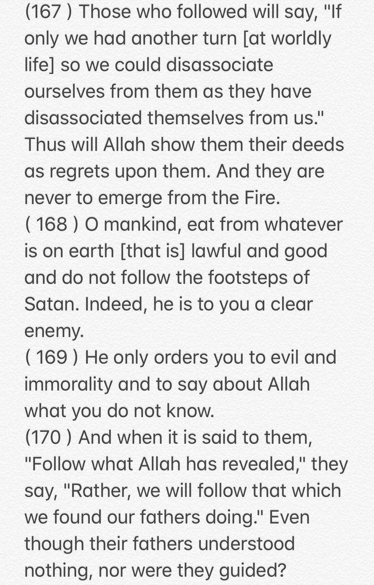 abdullahnm646's tweet photo. #The_translation_of_the Meaning of _Al-Baqara_(Sura) From verse (167) to verse number (170 )👇 https://t.co/8LIXpUmmQu