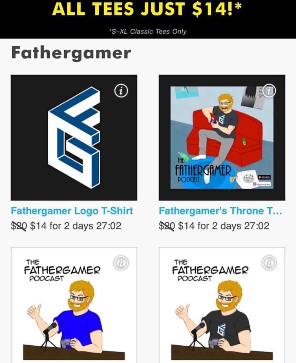 FathergamerPod's tweet image. Another SALE! teepublic.com/user/slvrhwks/…
————
#TFGP #thefathergamerpodcast #fathergamer #podcast #deals #tshirt #teeshirt #apparel #shop #homedecor #sale #merchandise
