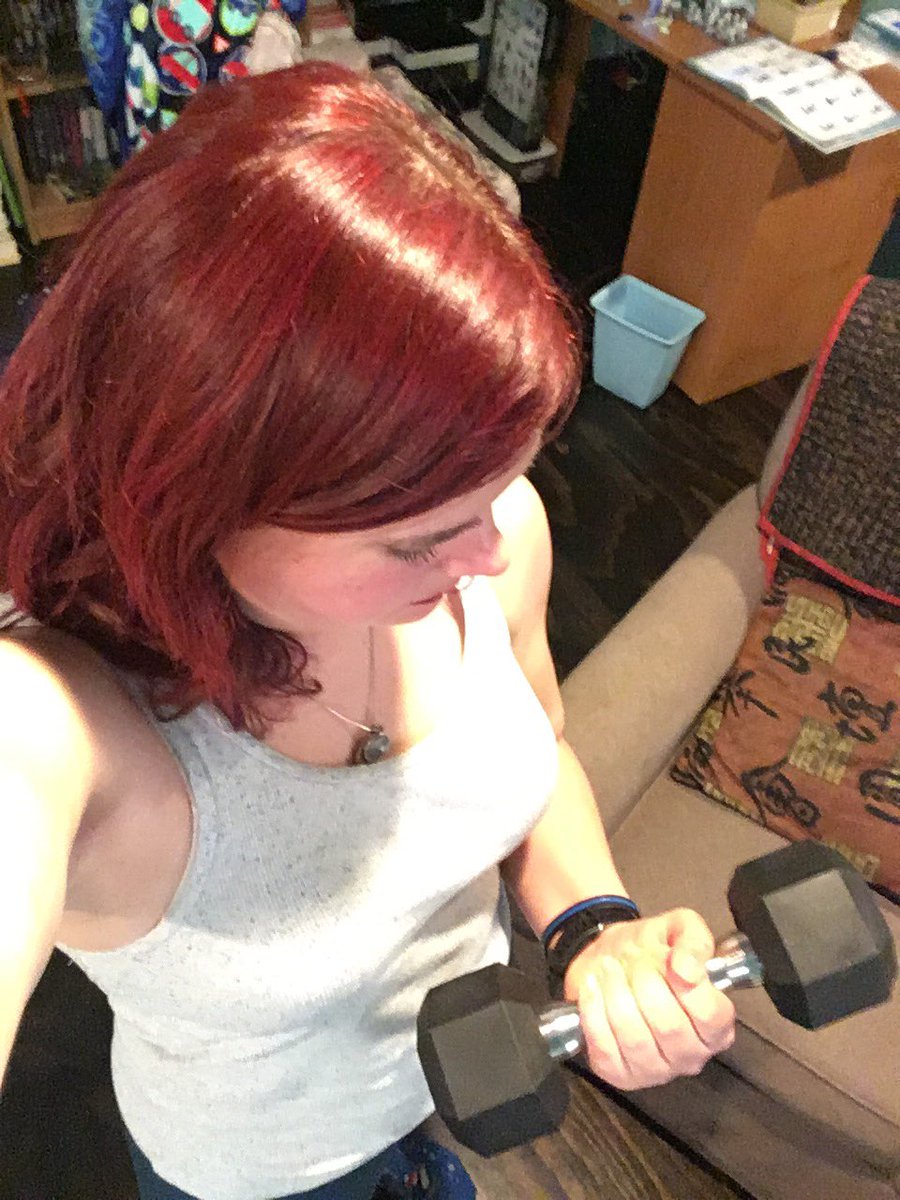 samisomsam's tweet photo. I won’t miss arm day. 

#notstrongforagirl #juststrong #getfit #toughmuddertraining #toughmother #trainlikeagirl #ocrtraining #armday #fitness #fitlife #sweat #gymtime #gymlife #getstrong #nopainnogain #weights #weighttraining #ravenclawesome #proverbs3117 #WorkoutWednesday https://t.co/neiDeo35in