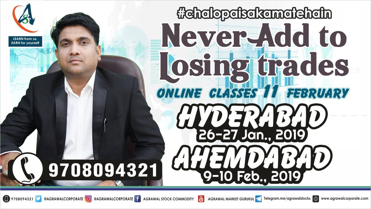 themukulagrawal's tweet photo. Learn from the experts
For online classs and workshops Contact us: 9708094321
#stockmarket #stocks #stock #trading #market #news #investing #bitcoin #stockmarketsource #sourceseeking #tech #rating #analysts #average #trade #trump #oil #backstock #day https://t.co/hdLajS5eJf