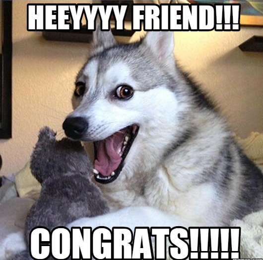 pradip on X: "30+ congrats meme collection 2018 #congratsmeme  #congratsmemedog #congratspromotionmeme #congratulationsmemecat  #funnycongratulationsmemebaby https://t.co/2GeGyTvP91  https://t.co/3uFfqV4Ob0" / X