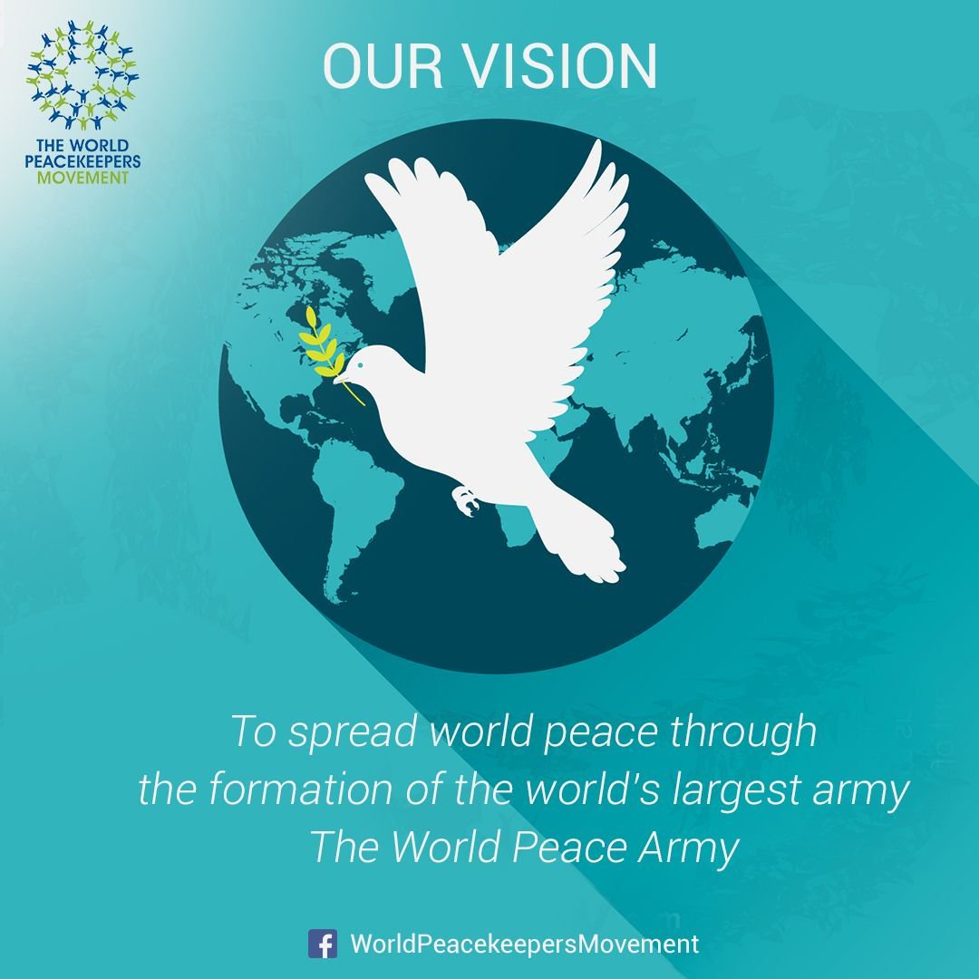 We want to make the world’s largest peace army and we invite you to be a part of us.
Join us: twpm.org

#beapeacekeeper
