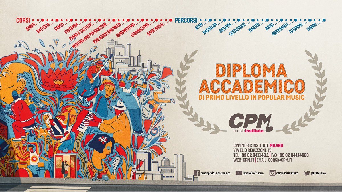 13 Febbraio 2019: 1° appello AFAM dell'a.a.2019/2020! Scopri come iscriverti, visita la sezione dedicata sul sito cpm.it  bit.ly/2Mv89u0 #musica #milano #afam