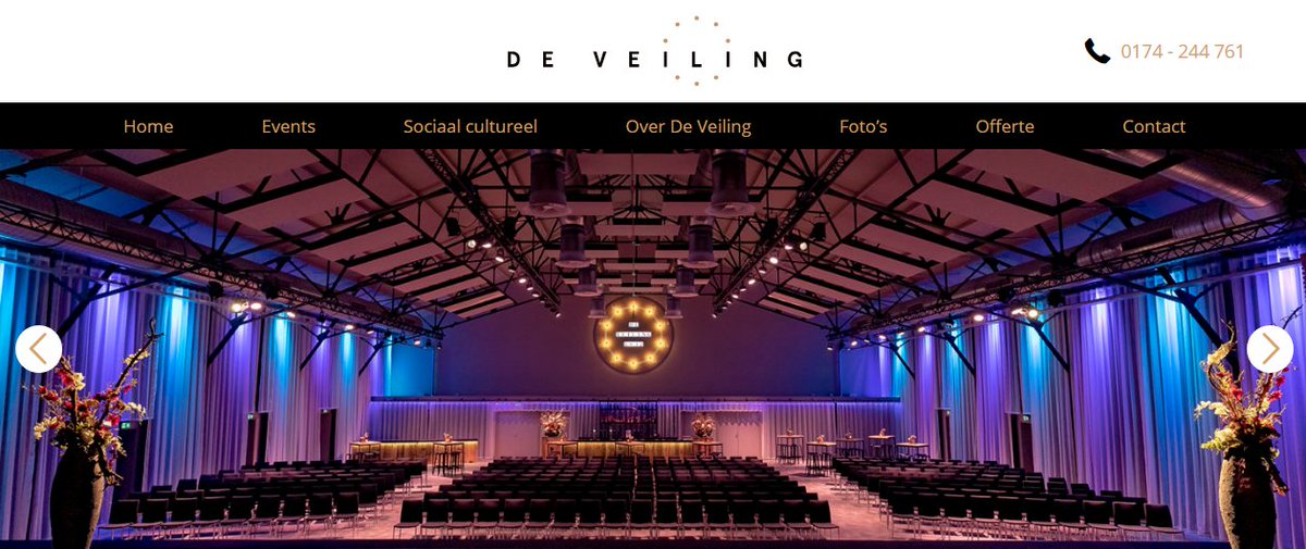 Yes! De website van evenementenlocatie De Veiling Poeldijk staat online. Benieuwd naar hoe hij is geworden? Bekijk hem op deveiling.nl.