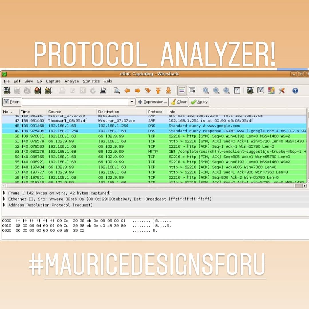 10_2MOB's tweet image. What are you capturing on your network?
#protocolanalyzer #wireshark
"Developing the Best for the Next!"
Let Me design for U!
#Javascript #HTML5 #SEO #CSS #PHP #AI #Webdeveloper #Webdesigner #Maintaining
#news #grind #successmindset #malware #cybersecurity #mauricedesignsforu