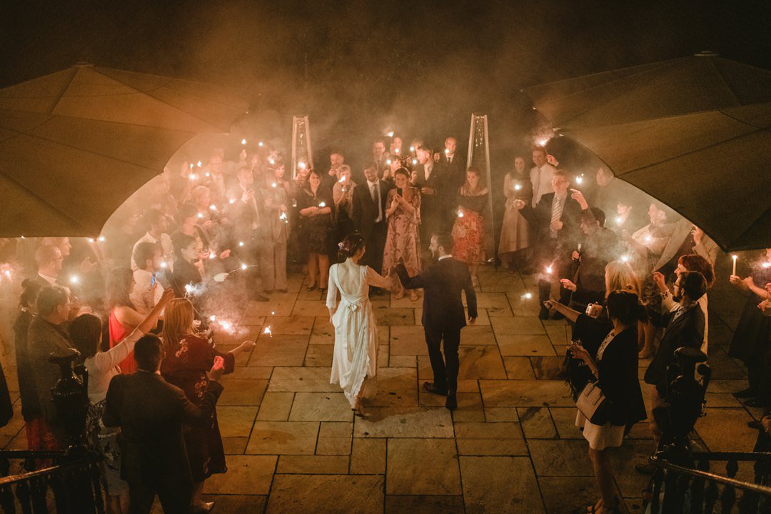 An unforgettable first dance at nightfall on our Back Patio, aglow with sparklers....

Fiona &amp; Damo's unique Bellinter House wedding from Autumn last year. Beautiful photography by <a href="/Darek_Novak/">Darek Novak</a> featuring their bespoke outdoor ceremony beneath our Weeping Beech tree