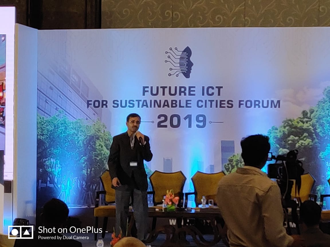 Wipro's tweet image. .@subhas_blr, Chief Architect-5G, Wipro Limited, presented at #FutureICTForum for Sustainable Cities, discussed #softwarization, flexibility, customization of #5G networks and how #EdgeComputing will be a critical element #5GatWipro