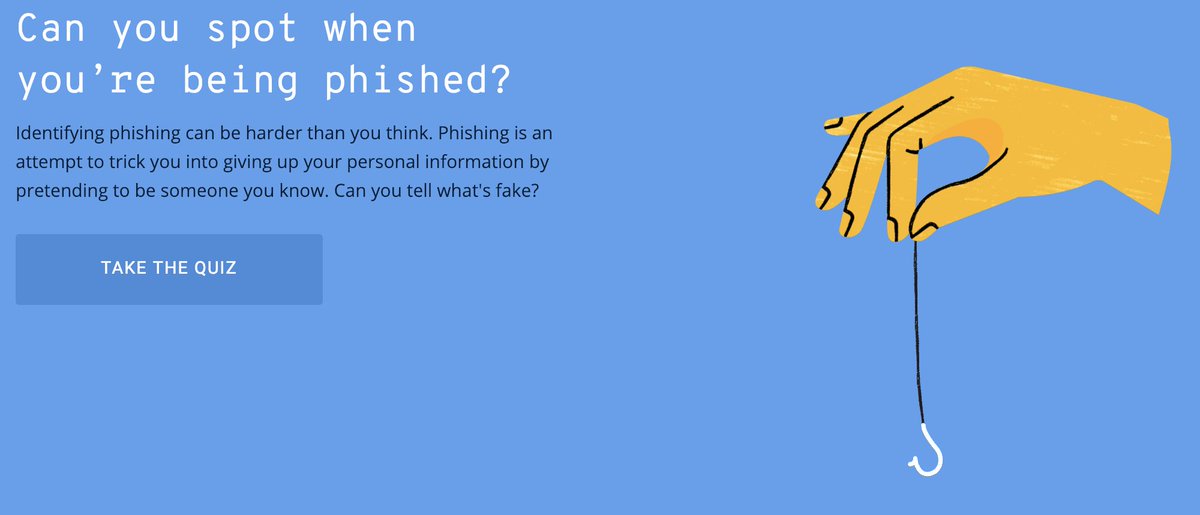 MBee81's tweet image. Vous voulez tester votre capacité aux tentatives de phishing? @GoogleFR a mis en ligne un Quiz : phishingquiz.withgoogle.com 
@Jigsaw