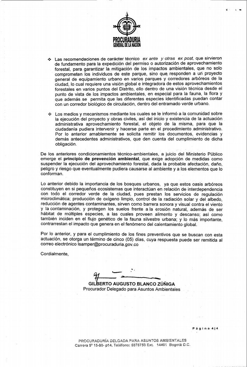 manuel_rodb's tweet image. PARQUE JAPÓN: la Procuraduría General de la Nación ordena al Alcalde Enrique Peñalosa suspender la tala de árboles en el Parque Japón.