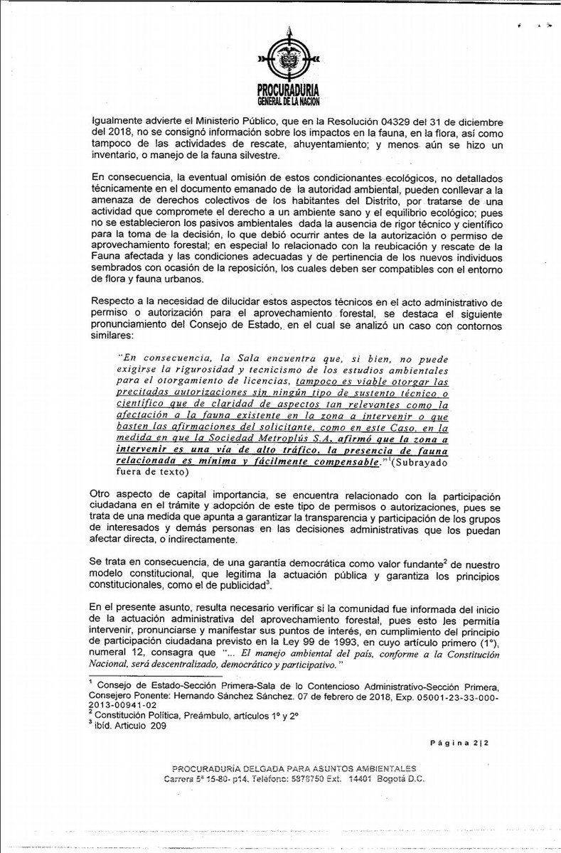 manuel_rodb's tweet image. PARQUE JAPÓN: la Procuraduría General de la Nación ordena al Alcalde Enrique Peñalosa suspender la tala de árboles en el Parque Japón.
