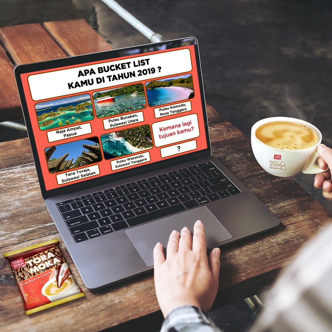 Punya resolusi traveling di Tahun 2019 iKe mana pun destinasi liburan kamu, pastikan selalu bawa ToraMoka, untuk menjadi teman perjalananmu:)
Torabika sepenuh hati untuk pecinta kopi.
#Torabika
#ToraMoka https://t.co/urFAHr6eG5