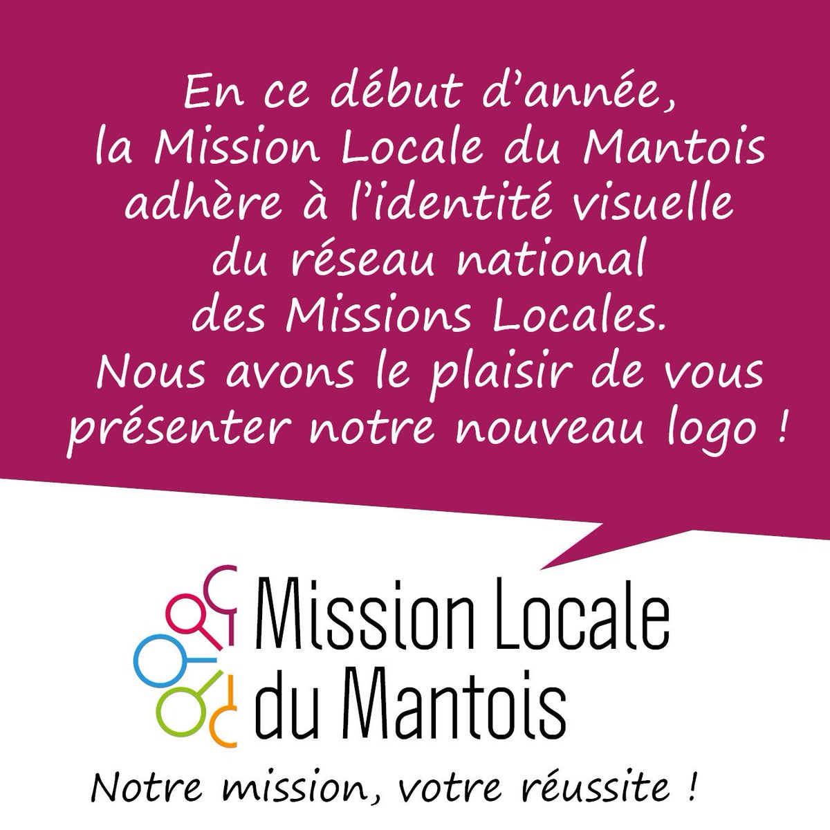 La mission locale du Mantois change d'identité visuelle ! #nouveau #2019