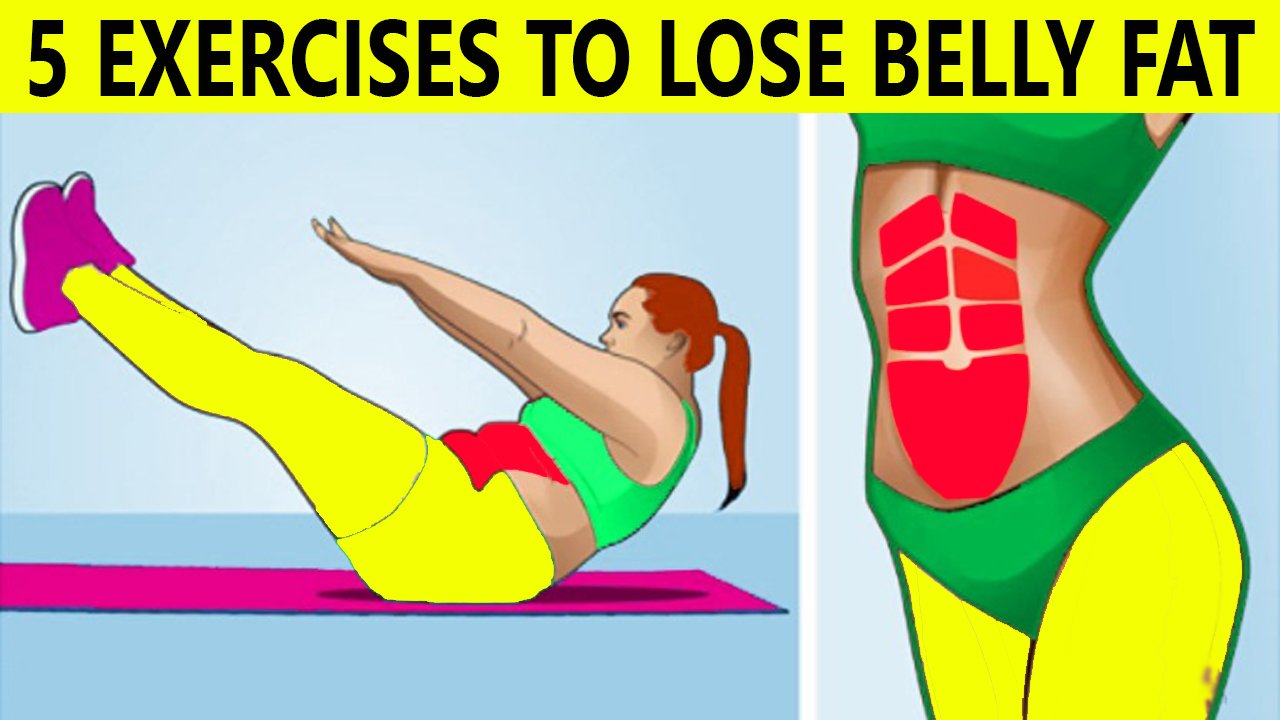 5 exercises to reduce belly fat and hip fat