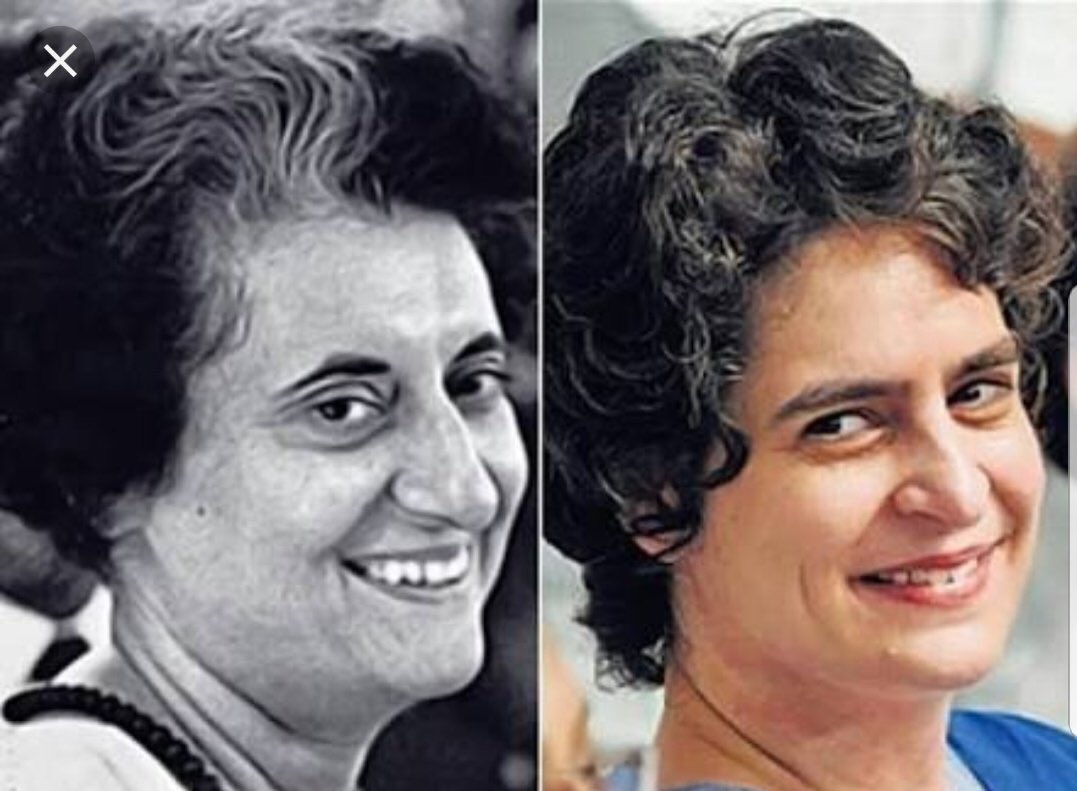 Is it only the look, or the history will also be alike? The nation wants to know... #PriyankaEntersPolitics 
#likegrannylikegranddotty