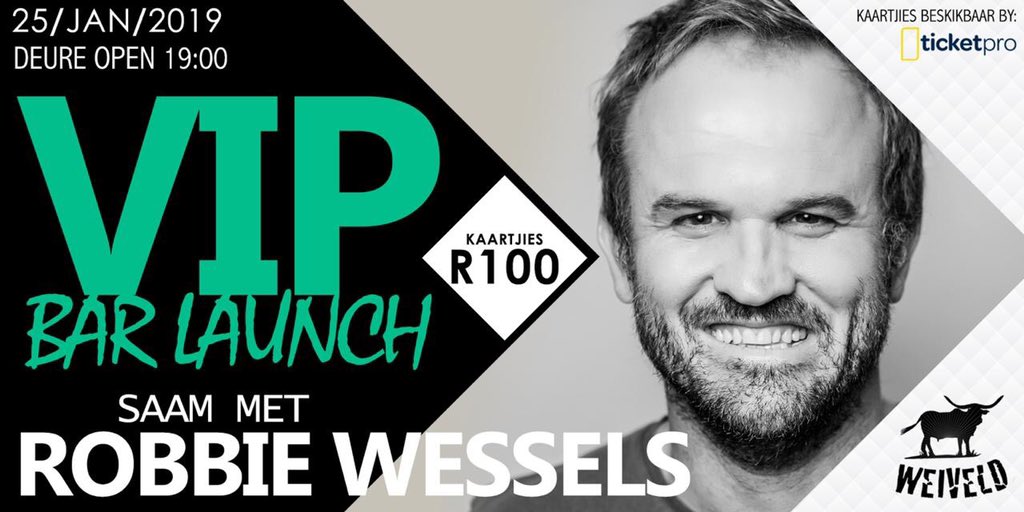 More Aand in #Weiveld. Kry nou jou kaartjies by ticketpro.co.za. @robbiewesselsreal @weiveld #pretoria #weiveld #robbiewessels #whatshappening #vrydag