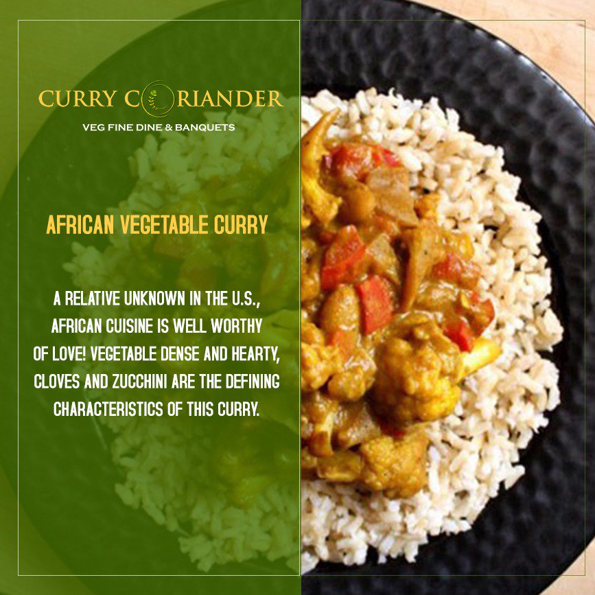 currycoriander's tweet photo. Boasted with aromatic herbs and spices African Vegetable Curry is a treat to your taste buds
#CurryCoriander #oriental #finedine #restaurant #flyfoxdigital #restaurantsinmumbai #thingstodoinmumbai #food #foodie #foodlover #instafoodie #foodloverindia #homedelivery #CraveForCurry https://t.co/KsWg9exMqy