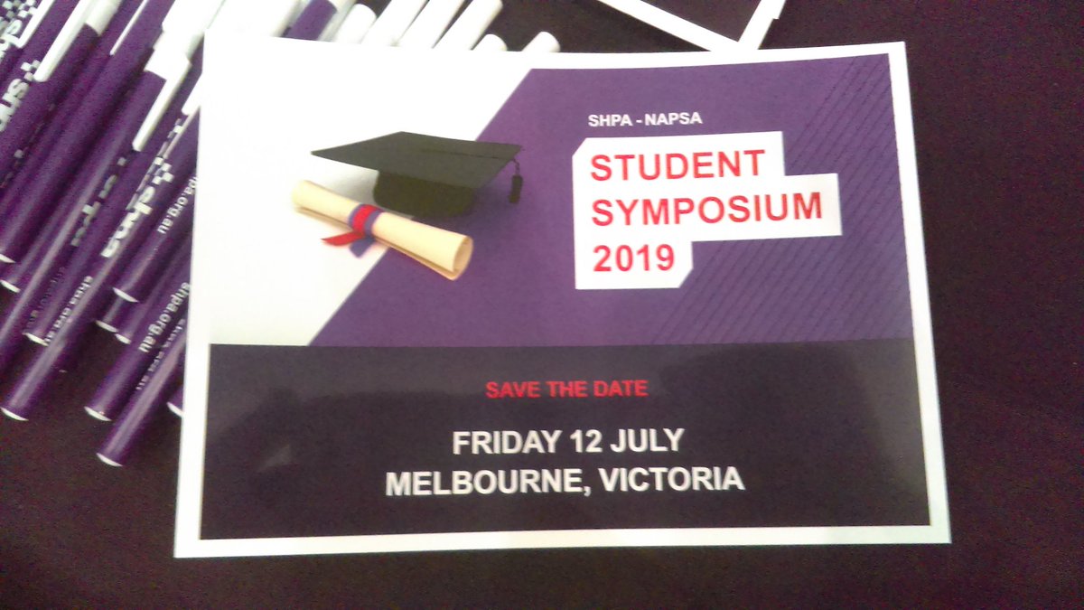 JacintaAdelaide's tweet photo. Save the date! @NAPSA_Rx Student Symposium July 12th 2019! Snuck a peek when @joshua_hogben &amp; @llyphm were working with the @the_shpa team on the program... its looking awesome!! Lots of practical advice &amp; support for entering the pharmacy workforce! #napsacongress #collaboration https://t.co/ZrOM2arSFY