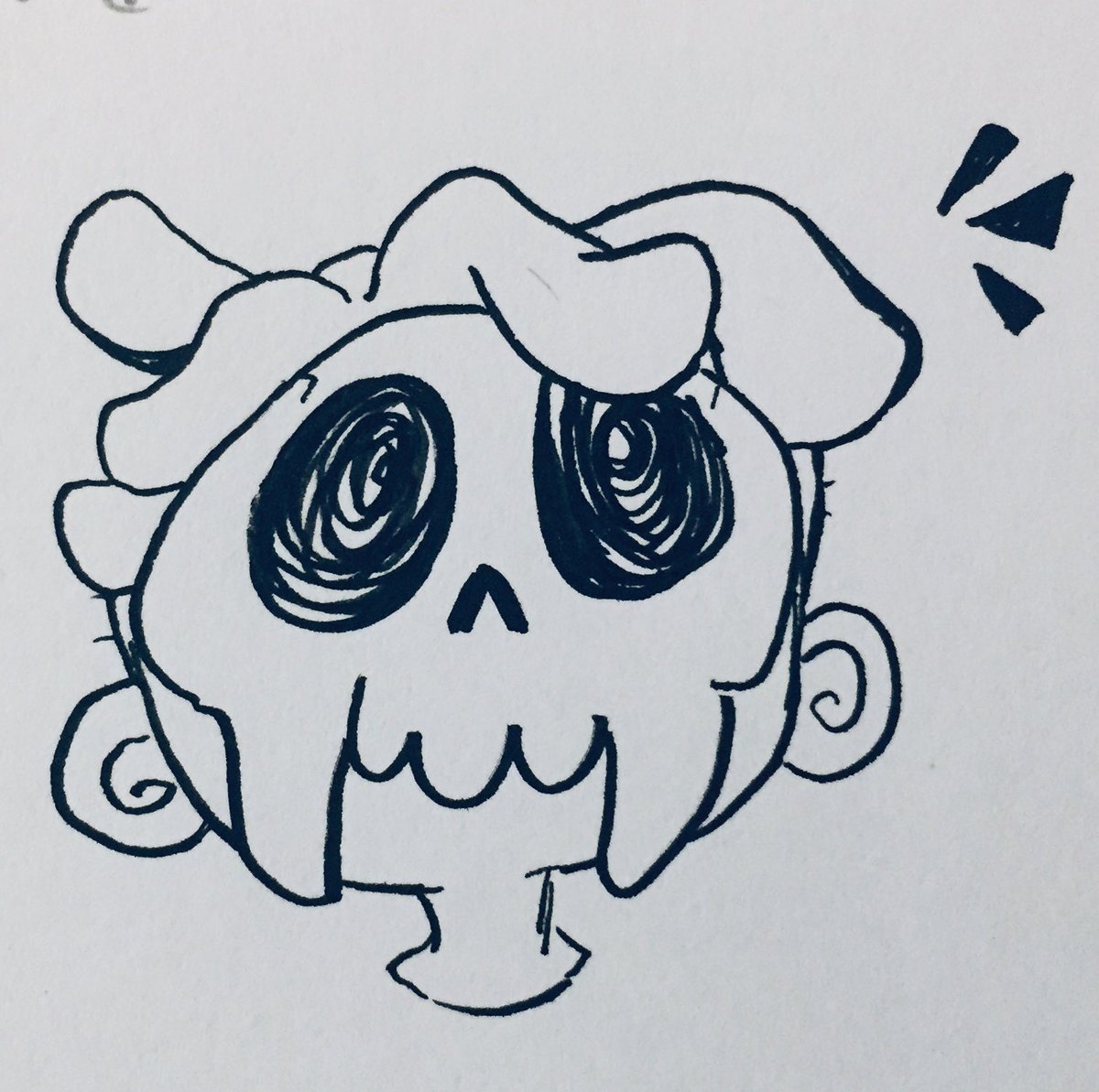 Panda_Dox's tweet photo. This is a tiny @crrcss Bo that was on the same page as the first drawing! It was kind of a warm up but Holly says the little stuff is also good to show. #doxart #bonefacedbeast https://t.co/TI7EIPMJCz