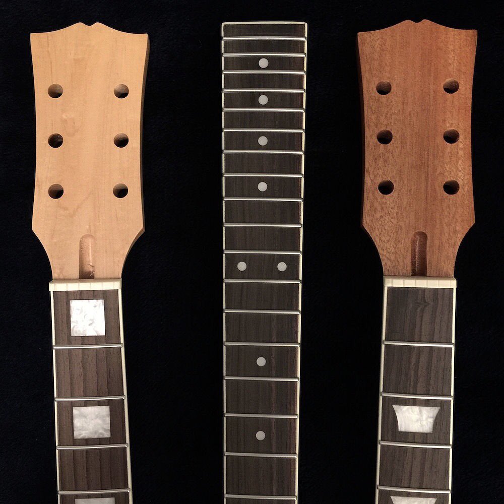 GuitarHeadsNet's tweet photo. We have a few really nice 1-Off “Les Paul” style necks available at a huge discount in our @reverbdotcom store. Grab one before they are gone!
#guitarheads #guitar #guitarneck #lespaul #inlay #block #trapazoid #maple #rosewood #mahogany #guitars #neck #necks #guitarrepair https://t.co/Hs2Fu8XrkR