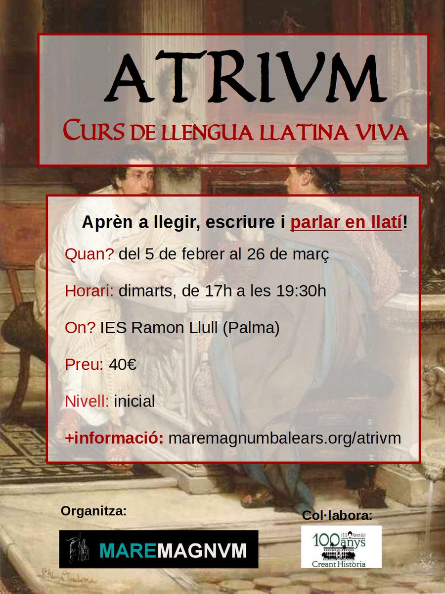 LuisitoGA's tweet photo. @LluisApesteguia Nunc licebit tibi amicos capere LATINE! #ATRIVM🤣🤣 https://t.co/bfqlRcgtPB