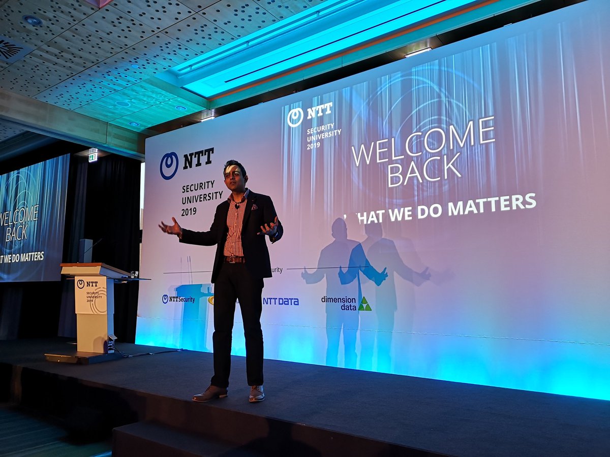 DigitalGeek1's tweet photo. Day 2, kick off with @Azeem_Aleem #NTTUniversity #whatwedomatters https://t.co/LVdaC4l7MW