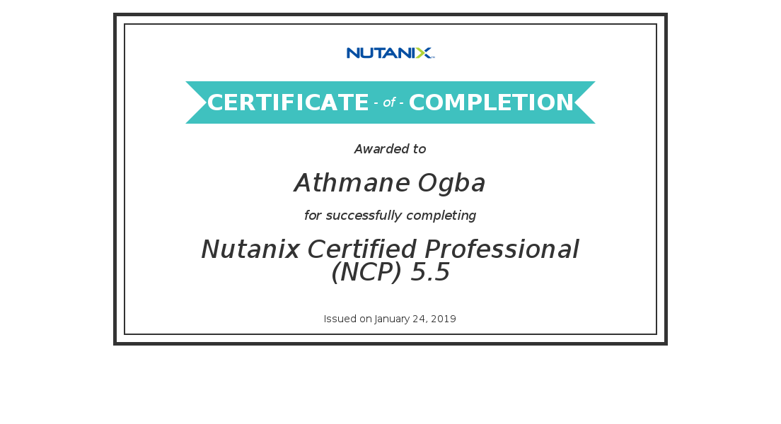 It's Done for #NutanixNCP #RunAHV @NutanixFrance @nutanix @NutanixEDU @NutanixNation Next Challenge #NutanixNCAP