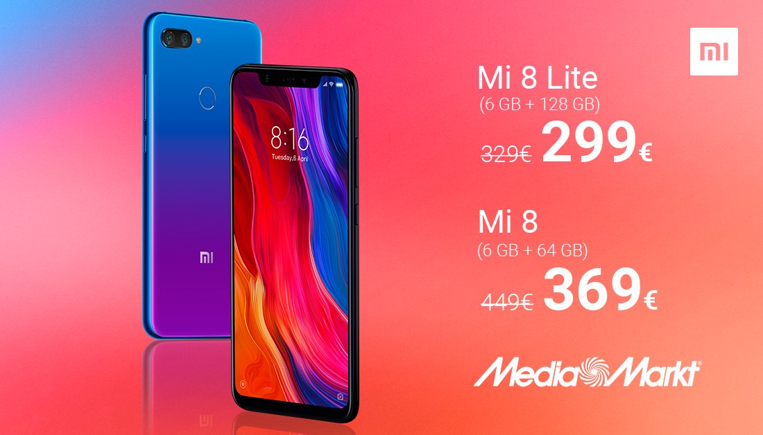 Se convierte en Persuasivo pasión Xiaomi España on Twitter: "¡Atentos porque empezamos fuerte con @MediaMarkt_es! ▪️Mi 8 Lite: https://t.co/84b2knM71j ▪️Mi 8: https://t.co/665bhNRdvs ¡Solo hasta el 31 de enero! https://t.co/3FApsedHQj" / Twitter Se convierte en Persuasivo pasión Xiaomi España on Twitter: "¡Atentos porque empezamos fuerte con @MediaMarkt_es! ▪️Mi 8 Lite: https://t.co/84b2knM71j ▪️Mi 8: https://t.co/665bhNRdvs ¡Solo hasta el 31 de enero! https://t.co/3FApsedHQj" / Twitter