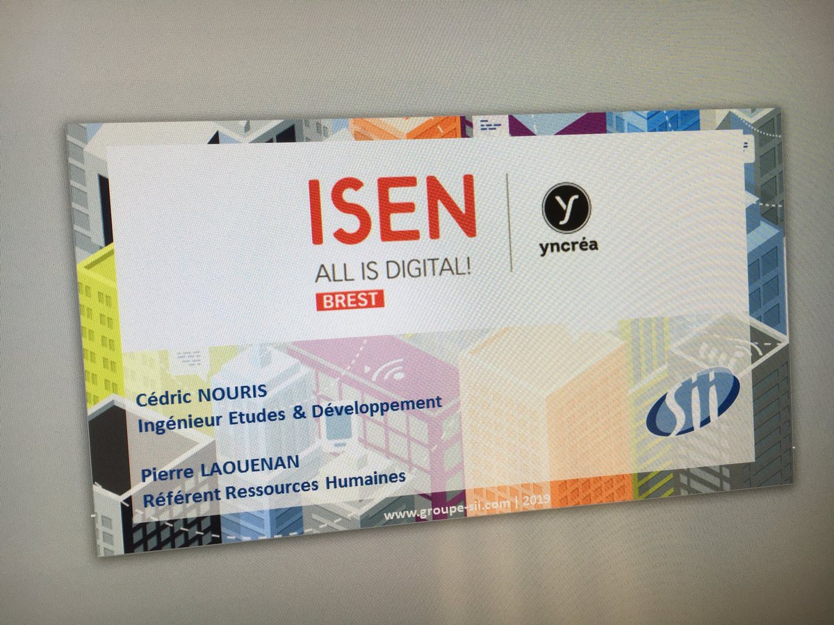 PierreLaouenan's tweet photo. Aujourd’hui, journée entreprises à l’ @isenbrest pour SII ! @arawak971 @bcolliaux @TCuillandre https://t.co/SMMxyBY1Fc