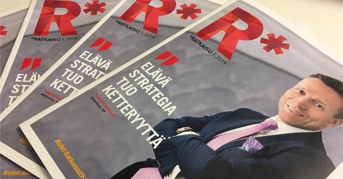CGI Suomi (@cgi_fi) on Twitter photo Uusimmassa Ratkaisu-lehdessÀ #Ratkaisu19-puhujat kertovat, millaisia strategioita heillÀ on digiajan kilpailukyyn kehittÀmiseen ja kiristyviin vaatimuksiin vastaamiseen. Mukana mm. <a href="/ritakti/">Timo Ritakallio</a>, <a href="/jfrbstr/">Juho Friberg</a>, <a href="/AstaS_P/">Asta Sihvonen-Punkka</a>, <a href="/jpankako/">Juha Pankakoski</a> ja @PetriImberg.
Lue verkossa âĄïž bit.ly/2TbMklW Uusimmassa Ratkaisu-lehdessĂ€ #Ratkaisu19-puhujat kertovat, millaisia strategioita heillĂ€ on digiajan kilpailukyyn kehittĂ€miseen ja kiristyviin vaatimuksiin vastaamiseen. Mukana mm. <a href="/ritakti/">Timo Ritakallio</a>, <a href="/jfrbstr/">Juho Friberg</a>, <a href="/AstaS_P/">Asta Sihvonen-Punkka</a>, <a href="/jpankako/">Juha Pankakoski</a> ja @PetriImberg.
Lue verkossa âĄïž bit.ly/2TbMklW