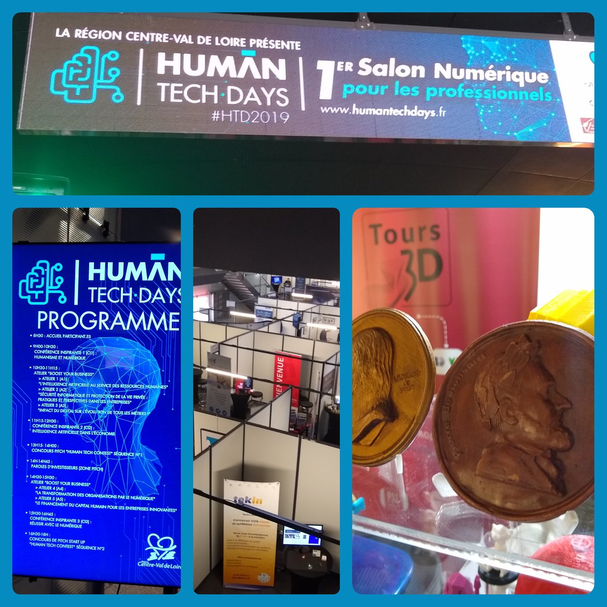 Tours 3D est présent au Human Tech Days #HTD2019 #tours3d solution 3D du scan à l'impression #impression3D #scan3d #Tours #competences #salon